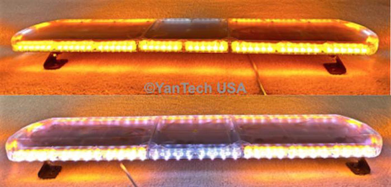 Main image of 47" Super Thin Emergency Strobe Warning LED Light Bar w/ Double Rows LEDs - Top Row 114 LEDs and Bottom 76 LEDs