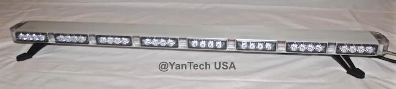 Alt view image 2 of 7 - 47" Amber LED Light Bar Flashing Warning Tow/Plow Truck Wrecker Emergency Light with Brake Lights