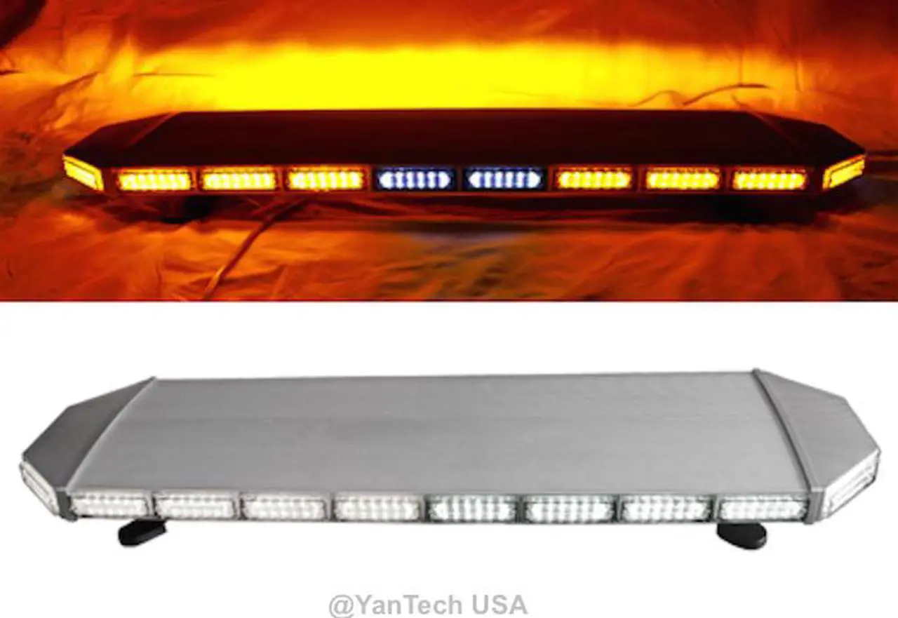 Main image of 47" 132 LED EMERGENCY BEACON LIGHT BAR WARNING TRUCK TOW WRECKER STROBE AMBER