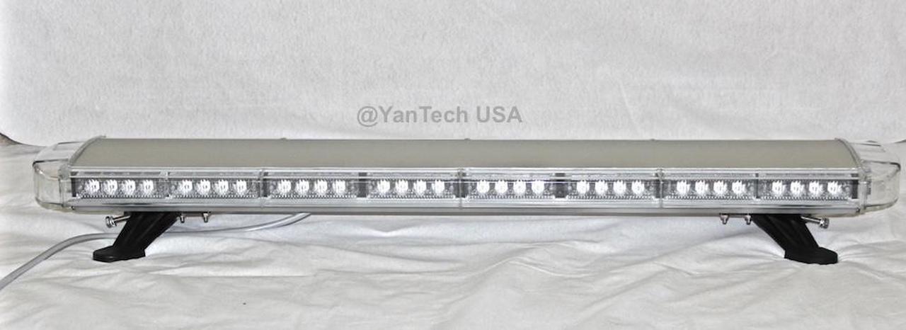 Alt view image 2 of 7 - 44" 72 LED AMBER LIGHT BAR EMERGENCY BEACON WARN TOW TRUCK PLOW WRECKER STROBE