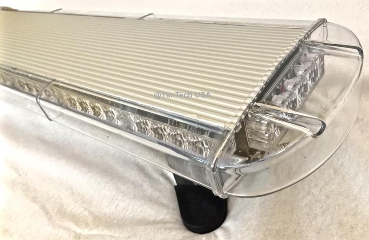 Alt view image 6 of 7 - 44" 72 LED AMBER LIGHT BAR EMERGENCY BEACON WARN TOW TRUCK PLOW WRECKER STROBE
