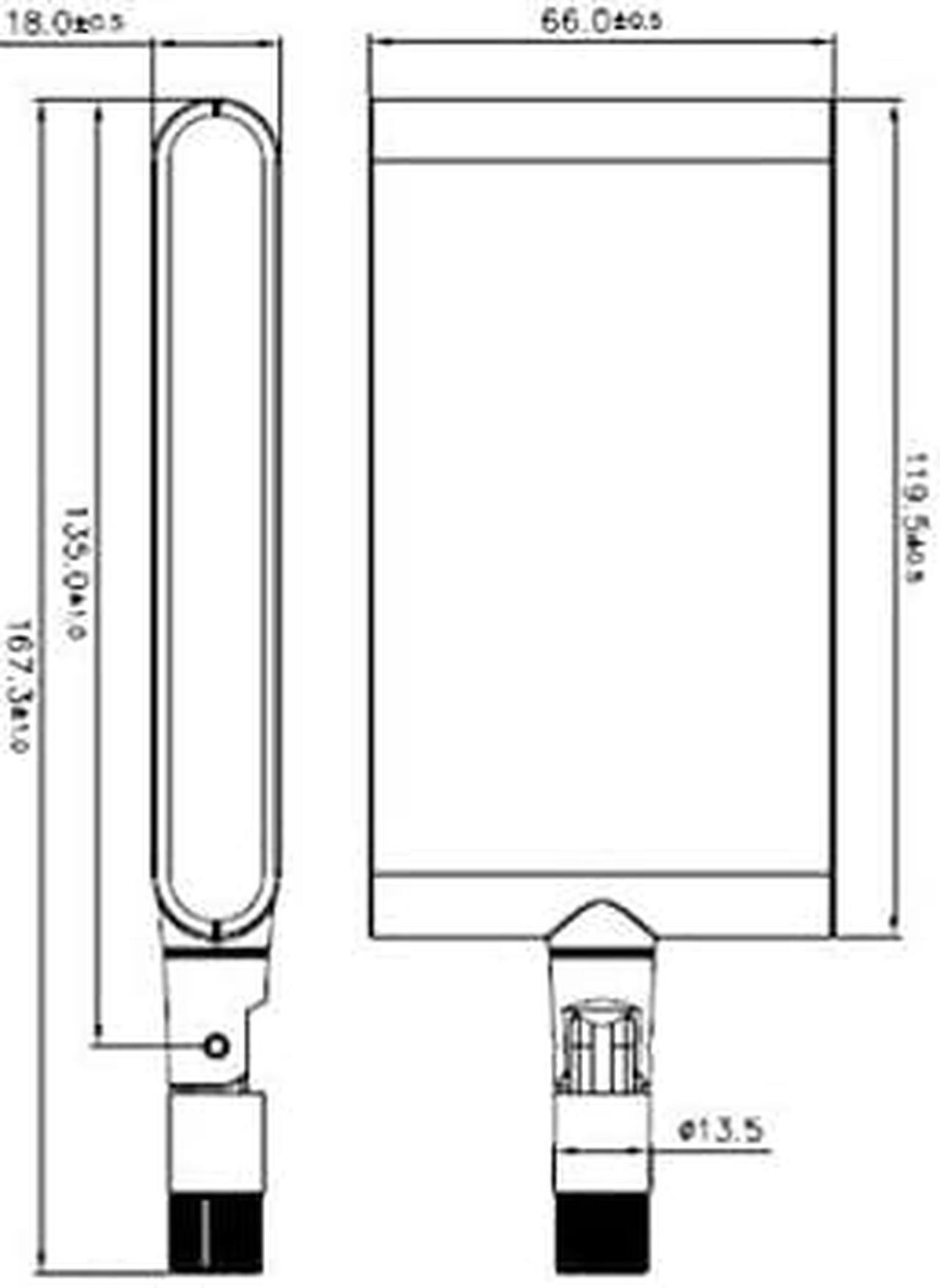 Alt view image 6 of 15 - Alfa APA-M25 2.4/5 GHz dual band directional 10 dBi panel antenna
