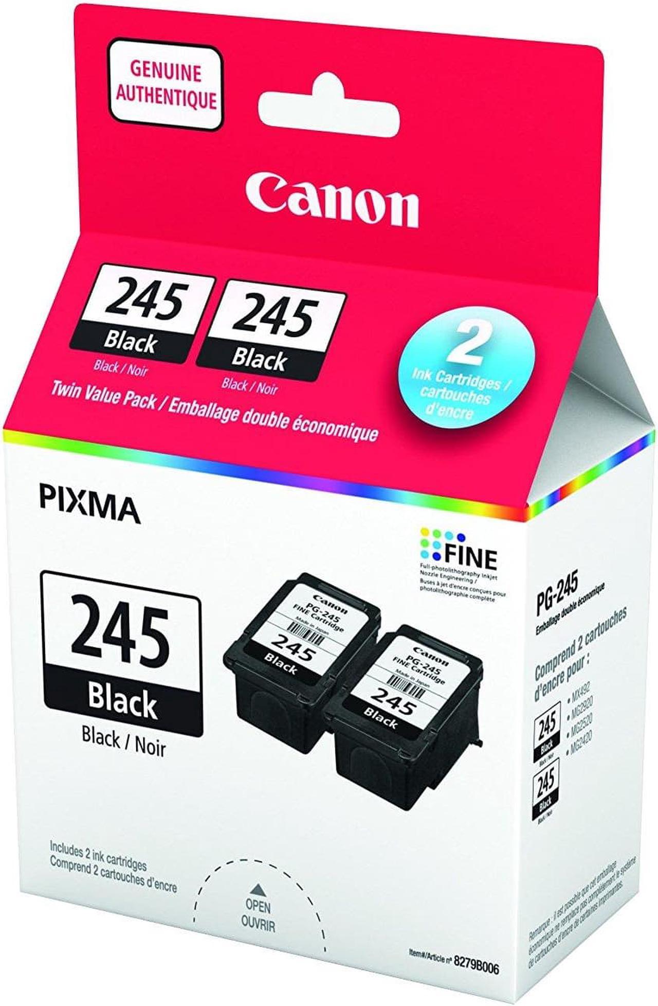 Canon PG-245 Ink Cartridge Black 2Pack, 8279B006