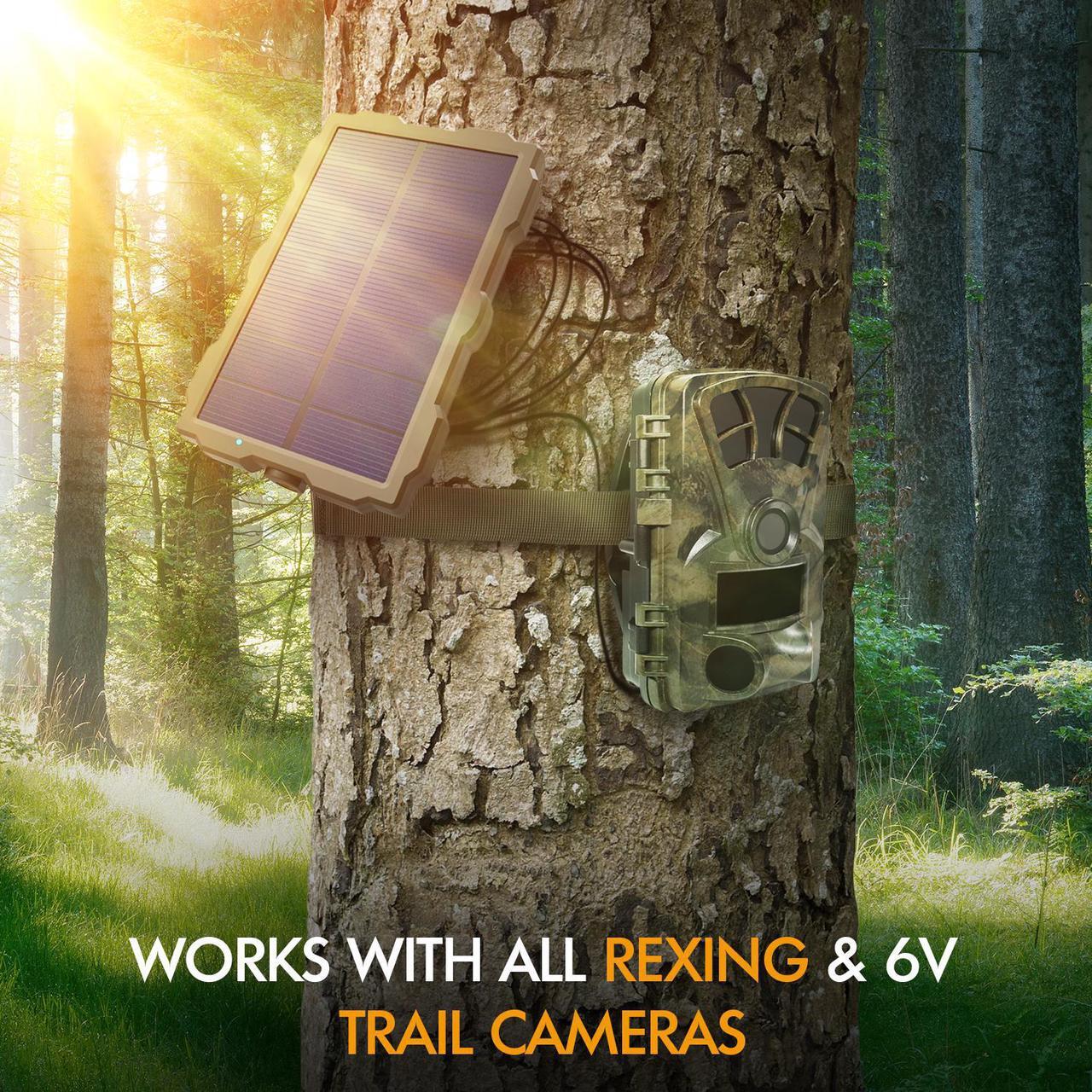 Alt view image 4 of 7 - Trail Camera Solar Panel Kit Waterproof 12V Solar Charger with 2400 mAh Rechargeable Lithium Battery Outdoor Power System for All Hunting Cameras