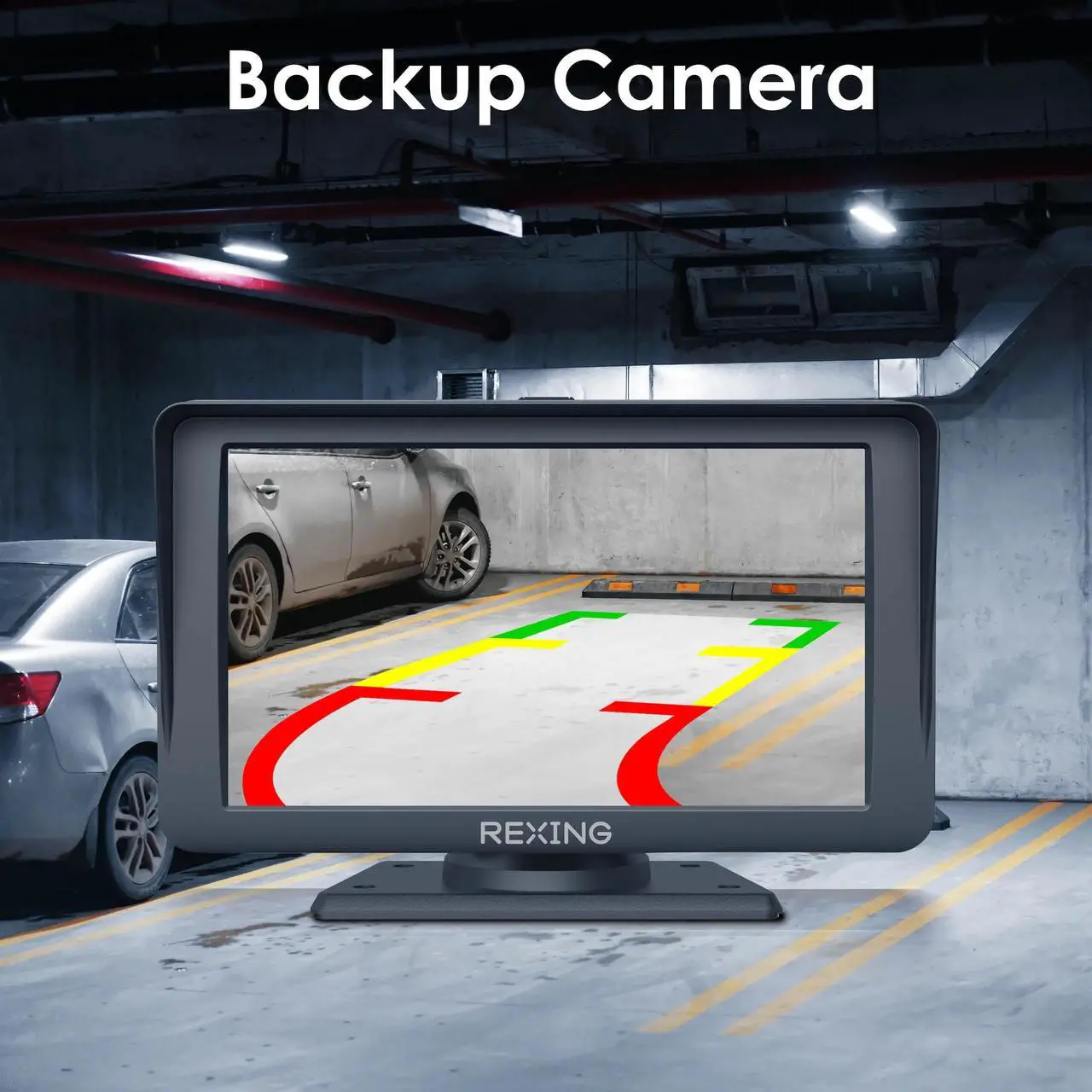 Alt view image 6 of 7 - REXING W1 Multimedia Receiver W/ Backup Camera 7 IPS Touch Screen, Apple Carplay, Android Auto, FM Transmitter, Dual Band WiFi, Aux Port, GPS Navigation, Voice Control, Spotify, Phone Calls