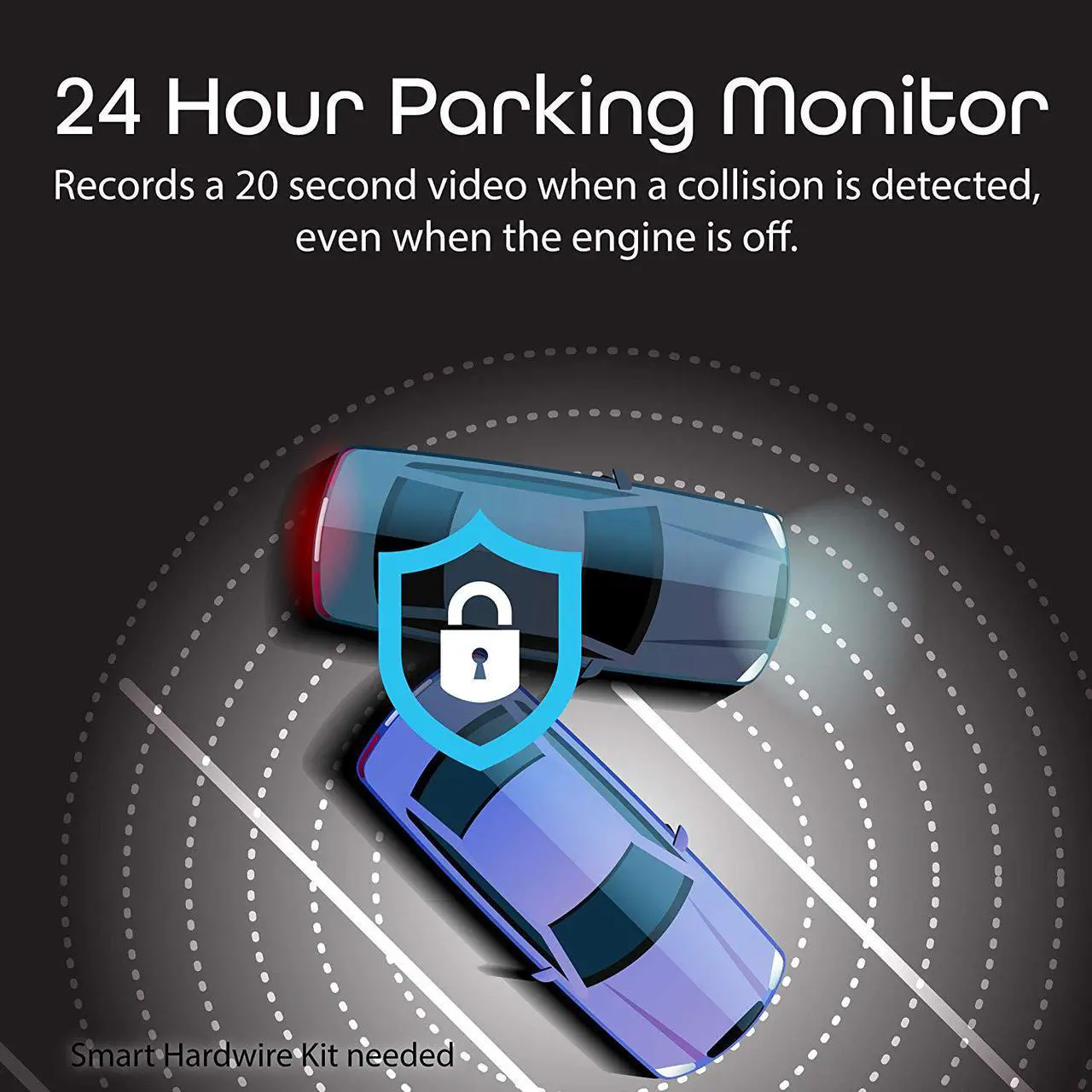 Alt view image 7 of 14 - Rexing V1P 4K 2.4" LCD 2160p Front + 1080p Rear Wi-Fi 170° Wide Angle Dual Channel Dashboard Camera Recorder Car Dash Cam with Rear Cam, G-Sensor, WDR, Loop Recording Mobile App Supercapacitor (2021)