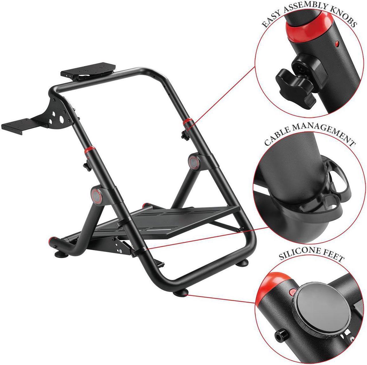 Boost Industries RC-GTSWS6 Foldable Height Adjustable Racing Wheel Stand (Includes Gear Shifter Mount)