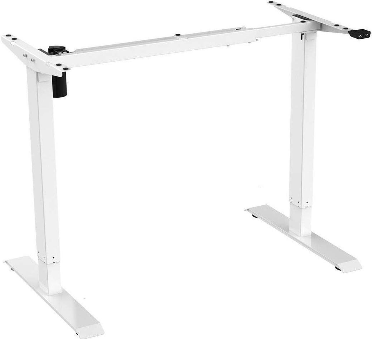 Boost Industries Floor Standing FS-DR48Mii Shallow Motorized/Electric Height Adjustable Desk Frame (White)