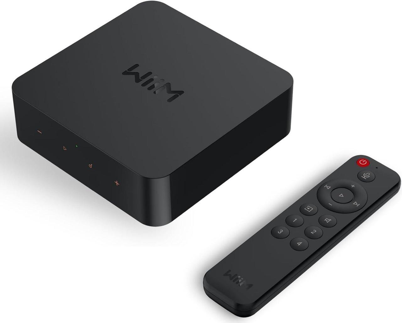 WiiM Pro Plus AirPlay 2 Receiver, Chromecast Audio, Multiroom Streamer with Premium AKM DAC, Voice Remote, Works with Alexa/Siri/Google, Stream Hi-Res Audio from Spotify, Amazon Music, Tidal and More