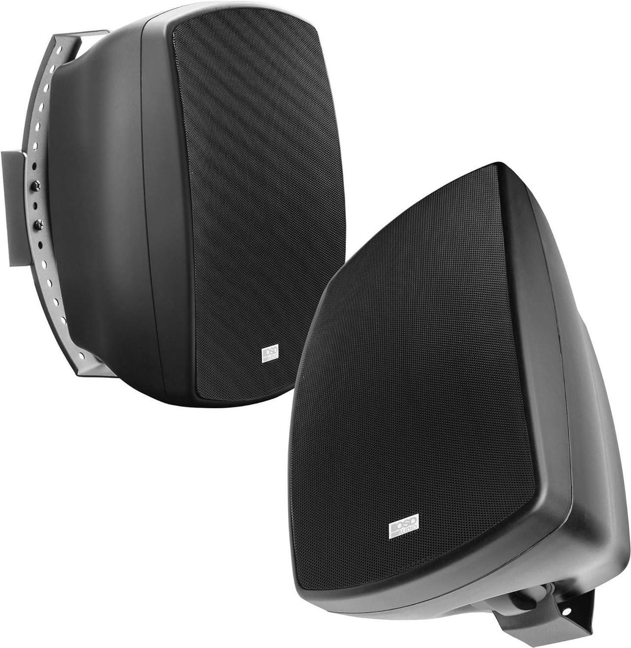 OSD Audio AP650 Black 6.5" 2-Way Indoor/Outdoor Patio Speakers w/ Optional 70V Tap, IP54 Rated