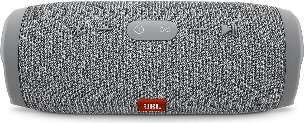Alt view image 3 of 6 - JBL Charge 3 Waterproof Portable Bluetooth Speaker (Grey)