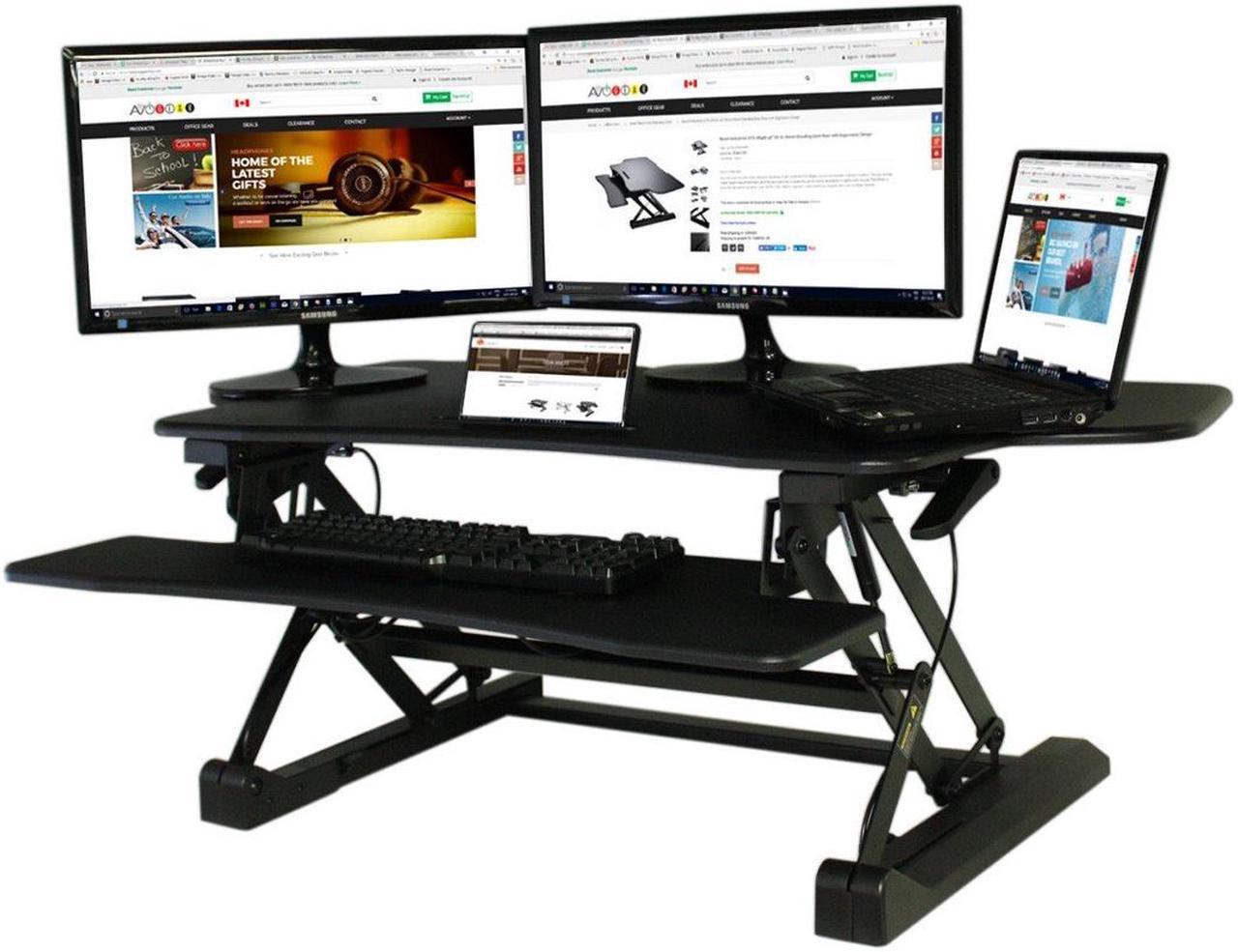 Boost Industries STS-DR46ii 46" Sit-to-Stand Standing Desk Riser with Ergonomic Design