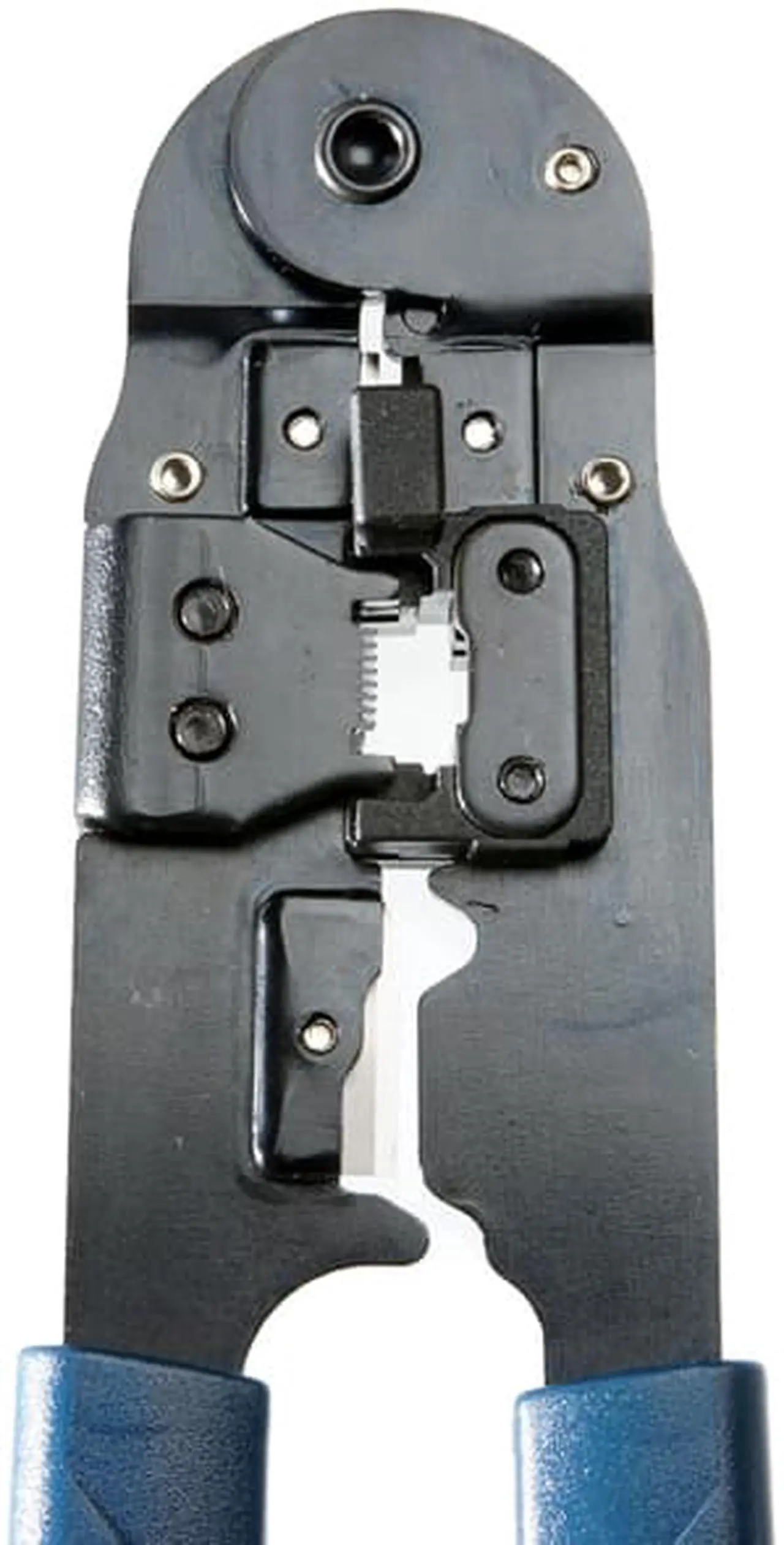 Alt view image 3 of 6 - RJ45 8P8C Crimping Tool - Modular Plug Crimper with Flat Cable Cutter / Stripper