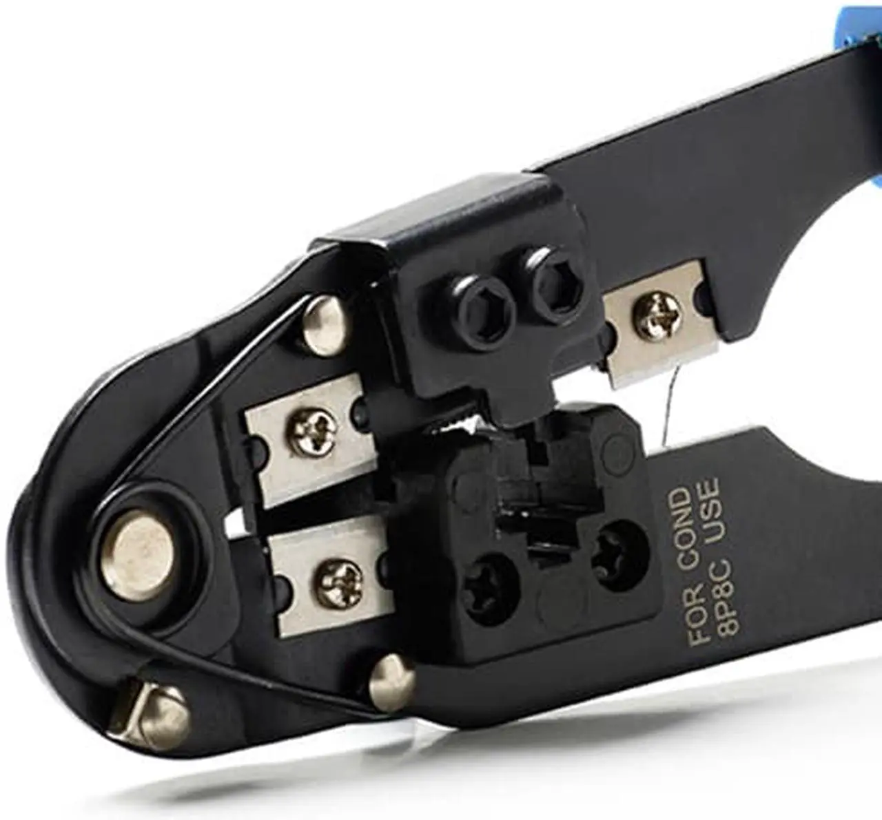 Alt view image 2 of 6 - RJ45 8P8C Crimping Tool - Modular Plug Crimper with Flat Cable Cutter / Stripper