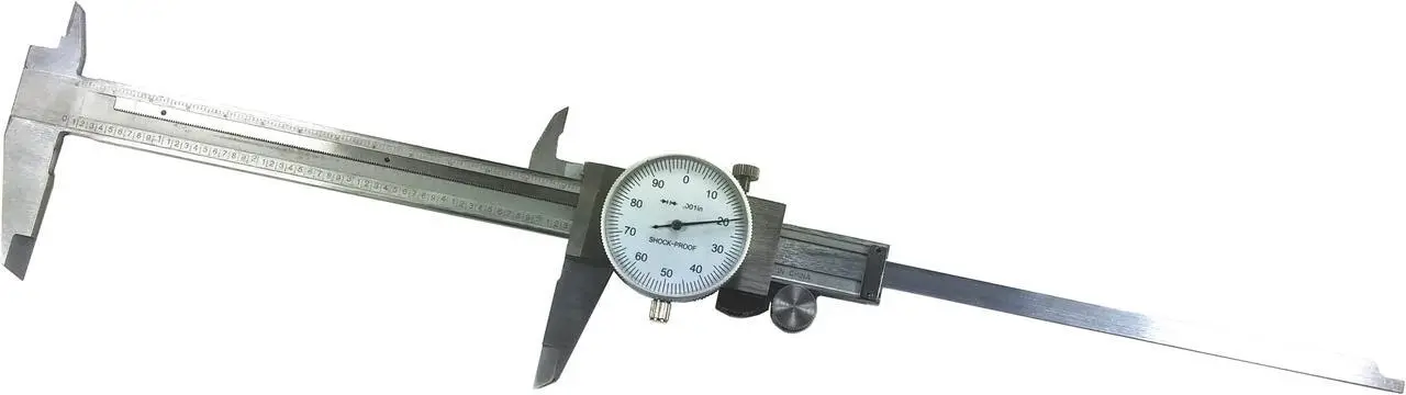 Alt view image 6 of 7 - 6" Utility Dial Caliper, 0.001" Resolution with Slide Lock, Stainless Steel Construction, Storage Case Included