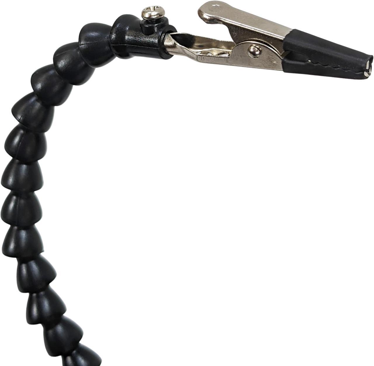Alt view image 5 of 7 - Multifunctional Helping Hands with Gooseneck Arms, Heavy Duty Base with Solder Holder Dispenser, Brass Wire Tip Cleaning Sponge, & Soldering Flux