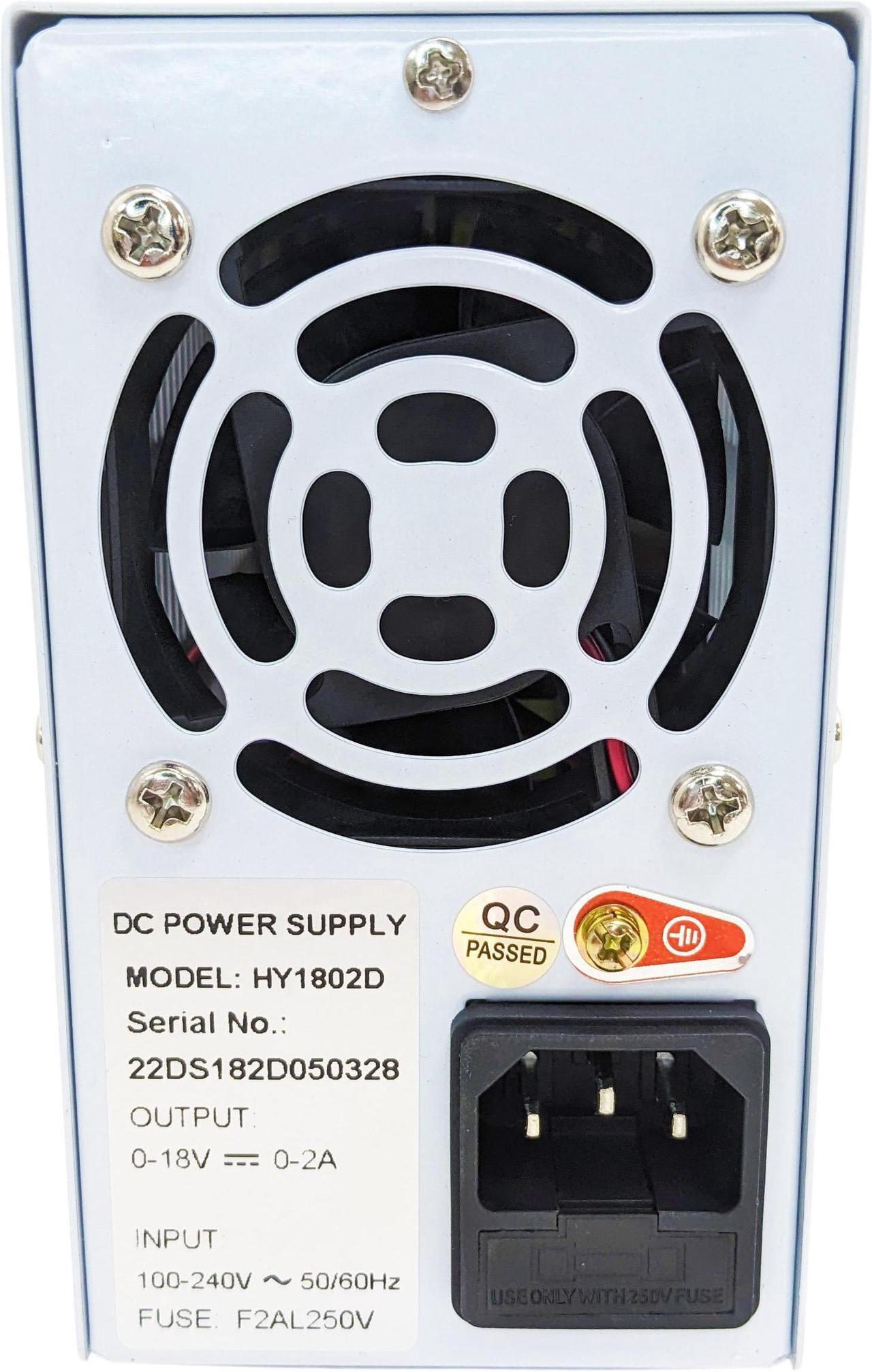 Alt view image 5 of 5 - Variable DC Power Supply 0-18V, 0-2A with LED Displays, Compact & Lightweight
