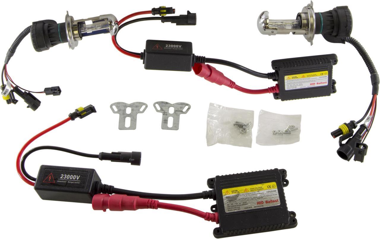 Alt view image 2 of 7 - H4 HID Headlights Kit - High Intensity Discharge Lamp Xenon Lights
