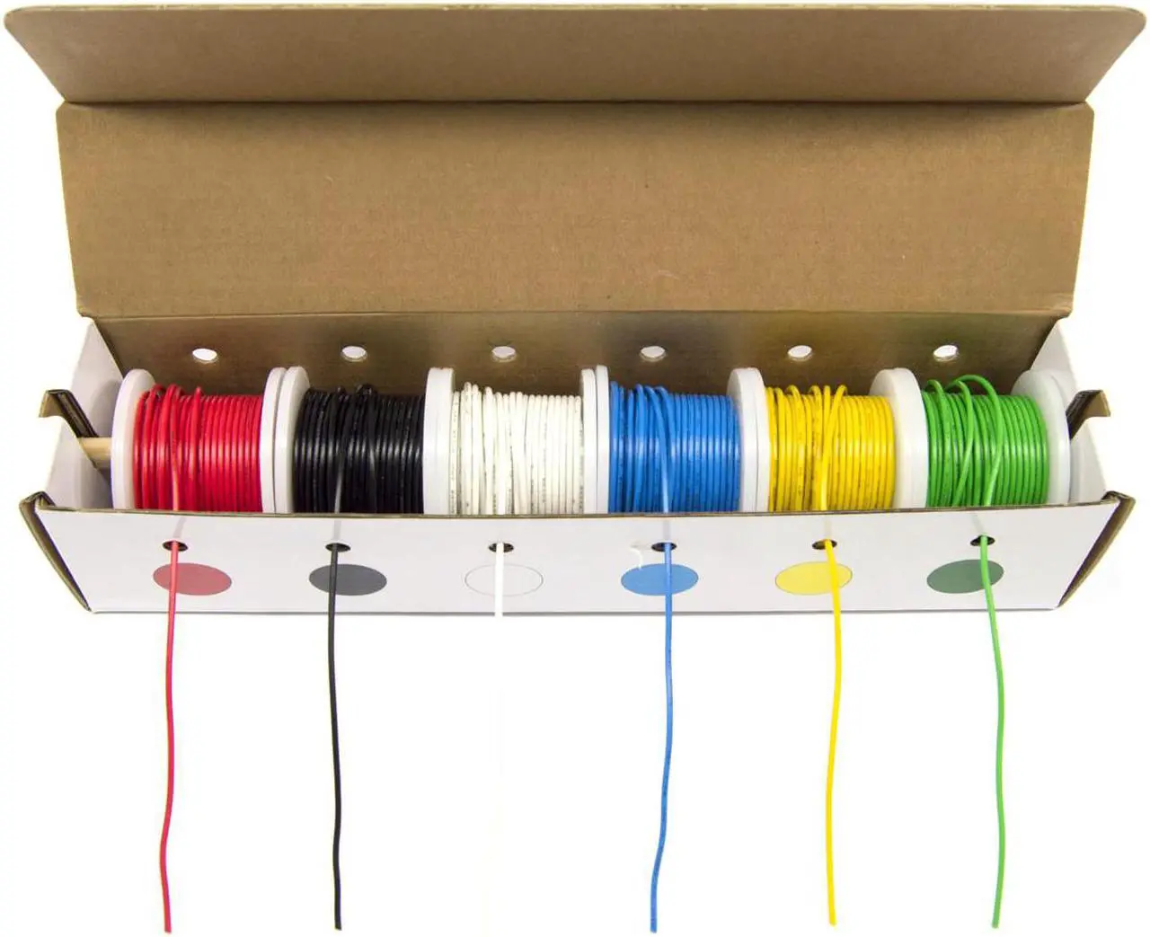 Main image of Hook-Up Wire Kit - Stranded Wire, 22 Gauge (Six 25 Foot Spools)