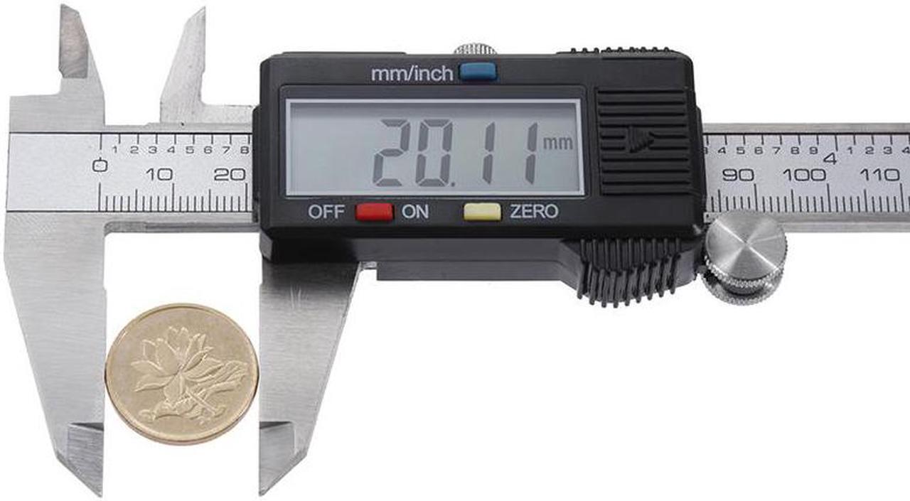 Alt view image 2 of 7 - Steel 6-Inch Digital Caliper with Extra-Large LCD Screen with Battery and Case
