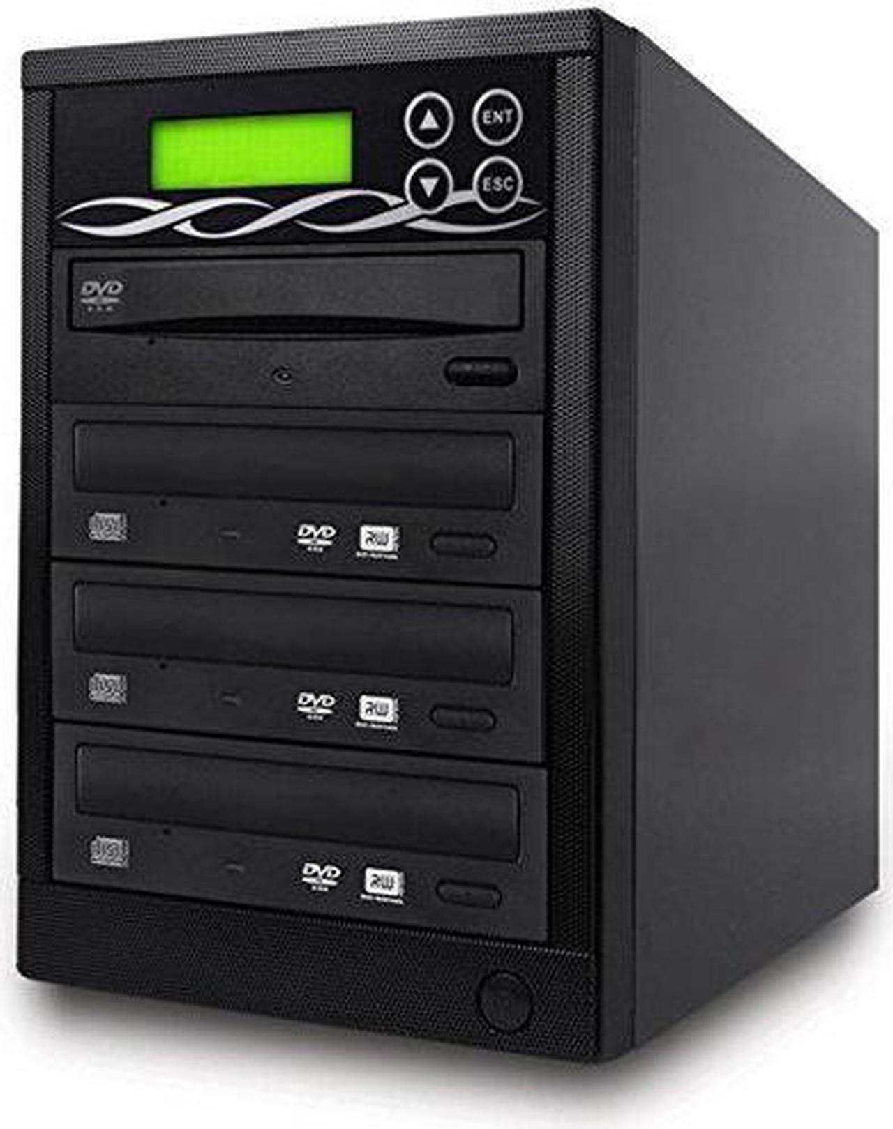 Alt view image 3 of 6 - BestDuplicator Target DVD CD Duplicator with DVDRW Burners Athena Duplication Controller, Standalone Copier Tower Replication Recorder Black (1 Target, Black)