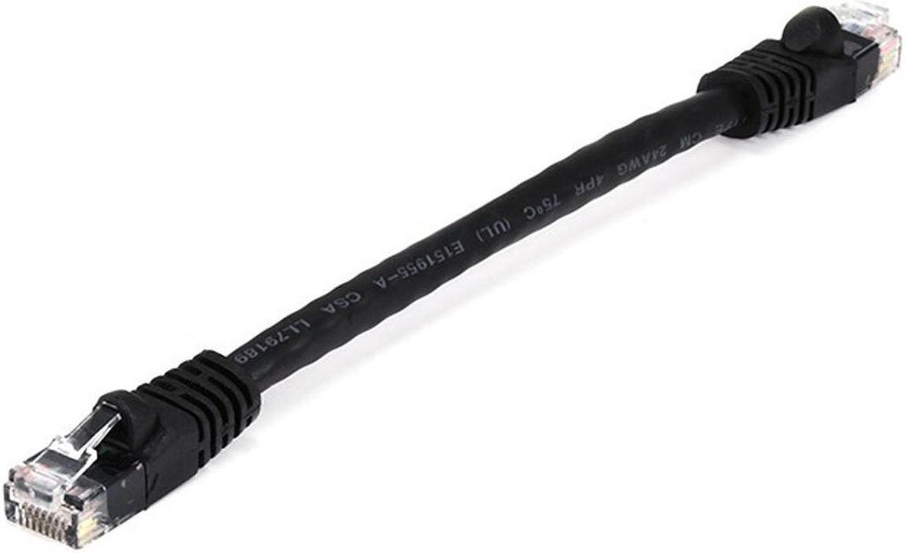 Alt view image 2 of 4 - imbaprice 10 pack black 1/2 feet 0.5ft / 6 inch molded utp cat6 ethernet network patch cable rj45 m/m