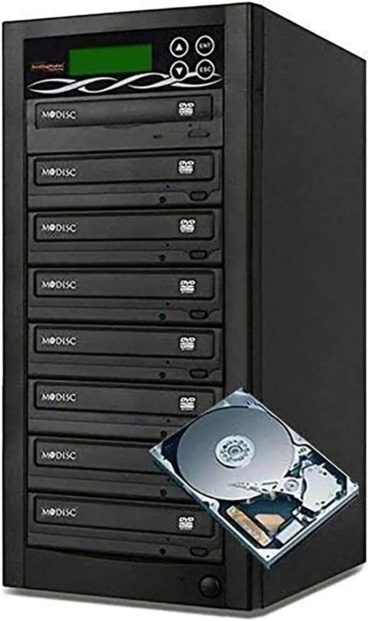 Alt view image 3 of 3 - Bestduplicator Pro Hd Series - 4 Target External Disc Dvd/cd Duplicator Built-in 500gb Hard Disk Drive & 24x Burners
