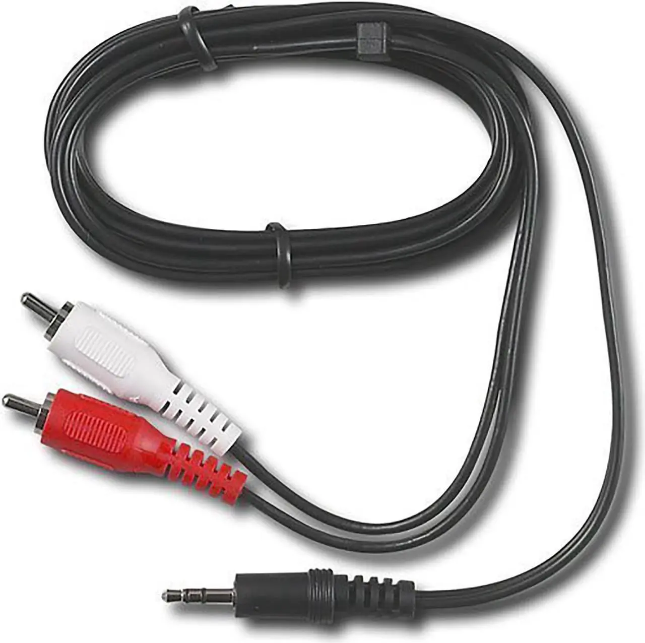 Alt view image 3 of 4 - 3.5 MM Stereo Male to Two RCA Male Cable 25 ft - 22 AWG