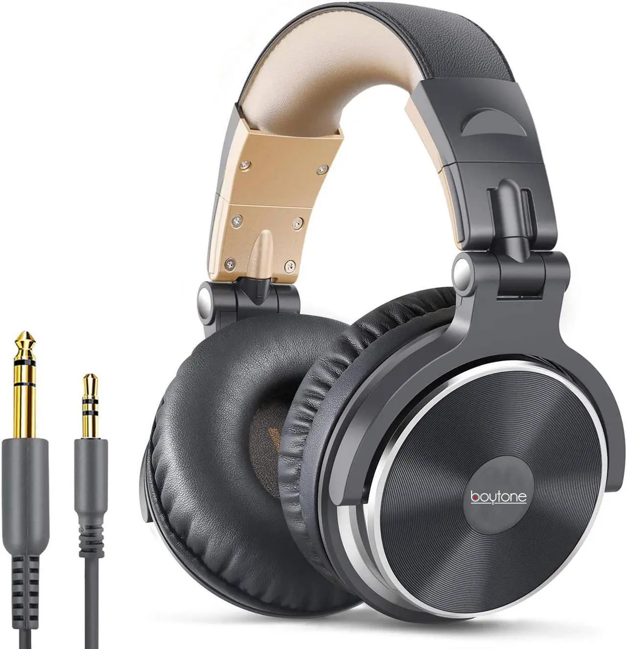 Main image of Boytone BT-10BR Wired Over Ear Headphones Studio Monitor & Mixing DJ Stereo Headsets with 50mm Drivers and 1/4 to 3.5mm Audio Jack for Audio Mixer Computer, Phone, Guitar, Laptop, Amplifier, TV