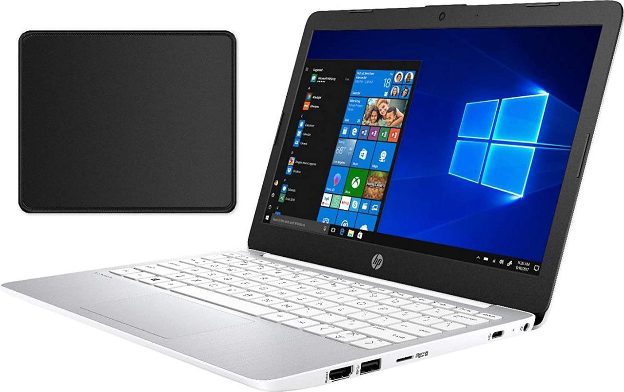 Alt view image 4 of 5 - HP Stream 11-AK0012 11.6" (1366x768) BT Celeron DualCore N4000 4GB RAM 64GB eMMC 1.1GHz WIN10 S Mode Webcam DIAMOND WHITE