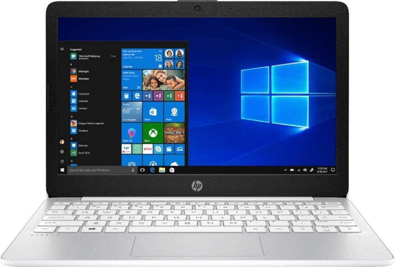 Main image of HP Stream 11-AK0012 11.6" (1366x768) BT Celeron DualCore N4000 4GB RAM 64GB eMMC 1.1GHz WIN10 S Mode Webcam DIAMOND WHITE