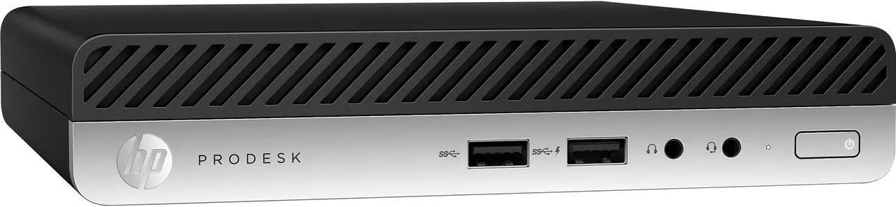 Alt view image 6 of 7 - HP ProDesk 400 G4 Mini Desktop Computer, Intel Six-Core i5-8500T, 8GB RAM, 256GB SSD, Windows 10 Pro (Renewed)