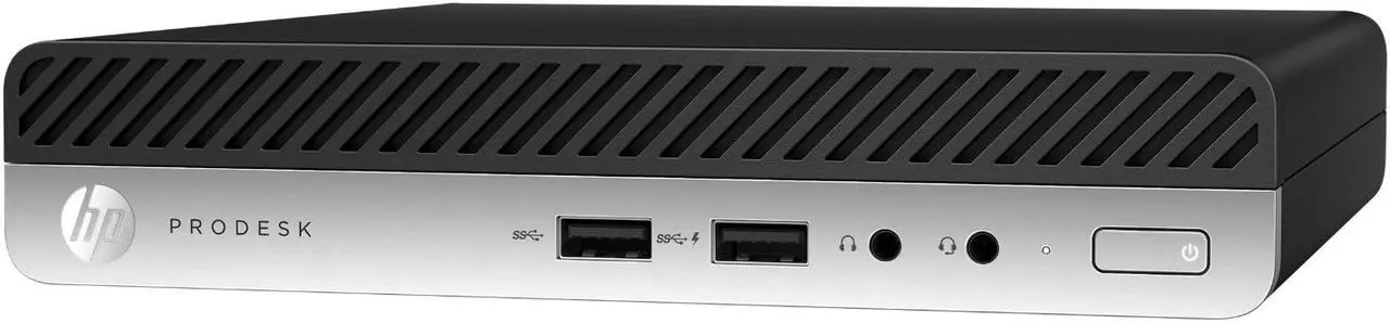 Alt view image 7 of 7 - HP ProDesk 400 G4 Mini Desktop Computer, Intel Six-Core i5-8500T, 8GB RAM, 256GB SSD, Windows 10 Pro (Renewed)