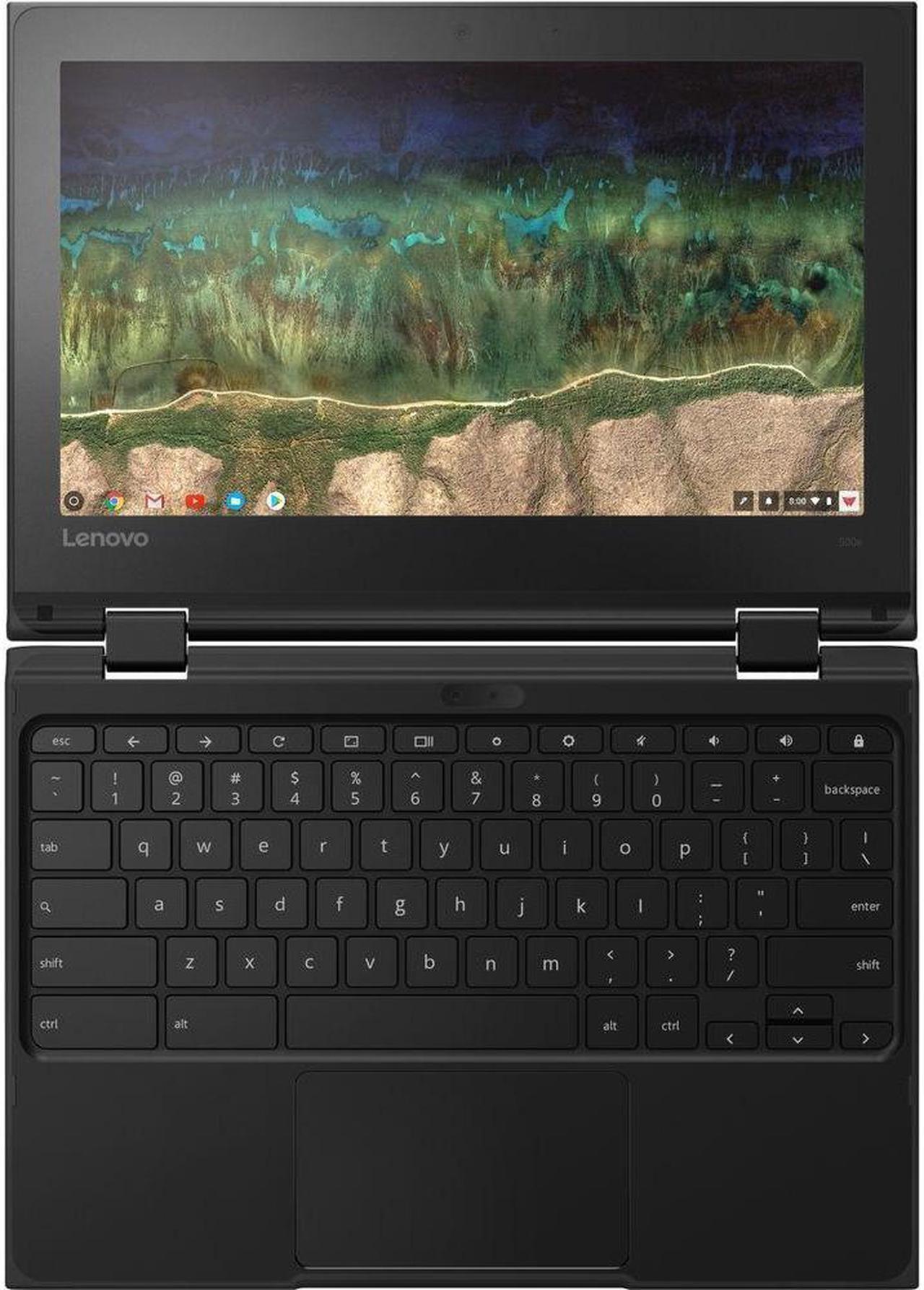 Alt view image 3 of 5 - Lenovo Chromebook 500e 11.6" Touch 4GB 32GB Intel Celeron N3450, Black