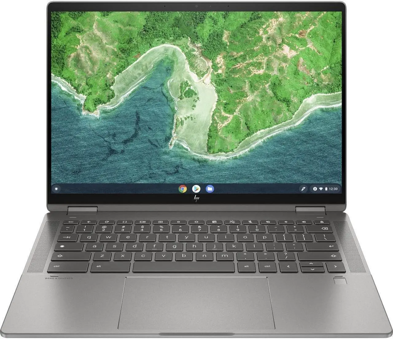 Main image of HP Chromebook x360 14C-CD0013DX Intel Core i3-1215U 3.30GHz 8GB 128GB SSD 14" Touch (1920 x 1200) Chrome OS Mineral Silver