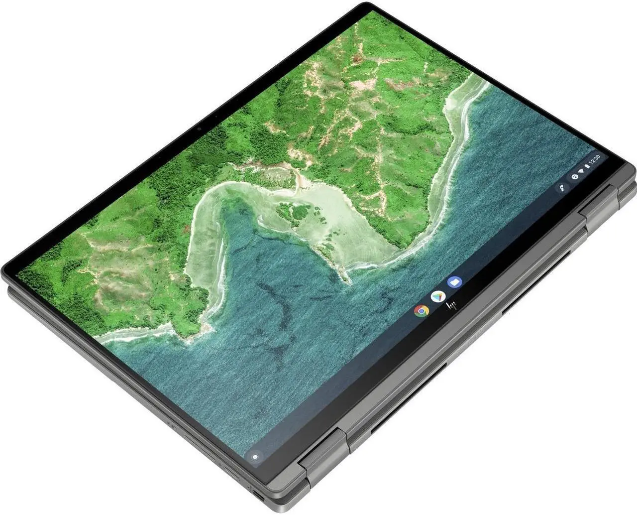 Alt view image 2 of 6 - HP Chromebook x360 14C-CD0013DX Intel Core i3-1215U 3.30GHz 8GB 128GB SSD 14" Touch (1920 x 1200) Chrome OS Mineral Silver