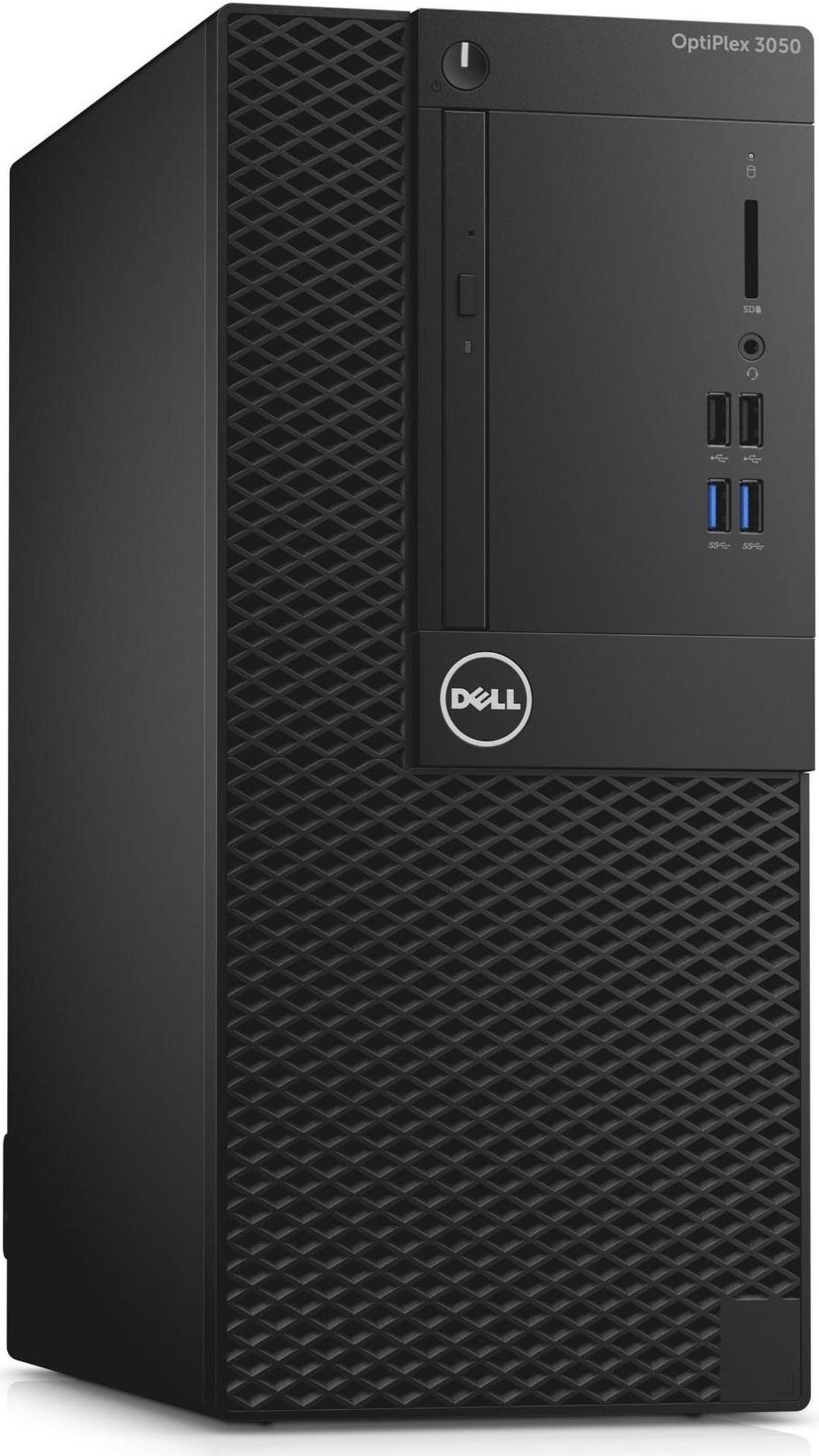 Dell Optiplex 3050 Intel Core i5-7500 X4 3.4GHz 8GB 256GB SSD Win10, Black