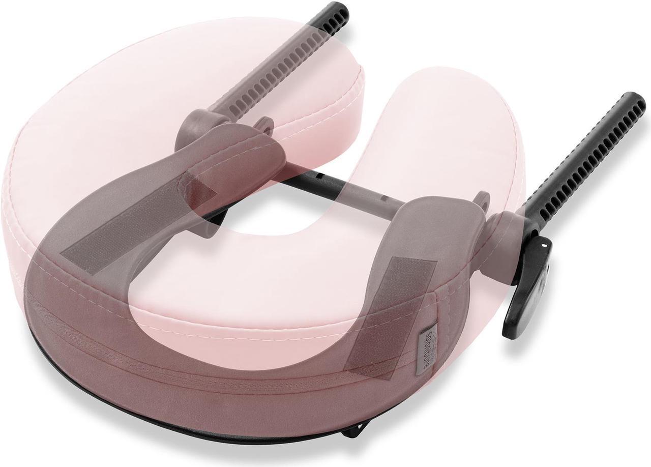 Alt view image 3 of 6 - Saloniture Adjustable Massage Table Face Cradle and Pillow 3" Foam - Pink