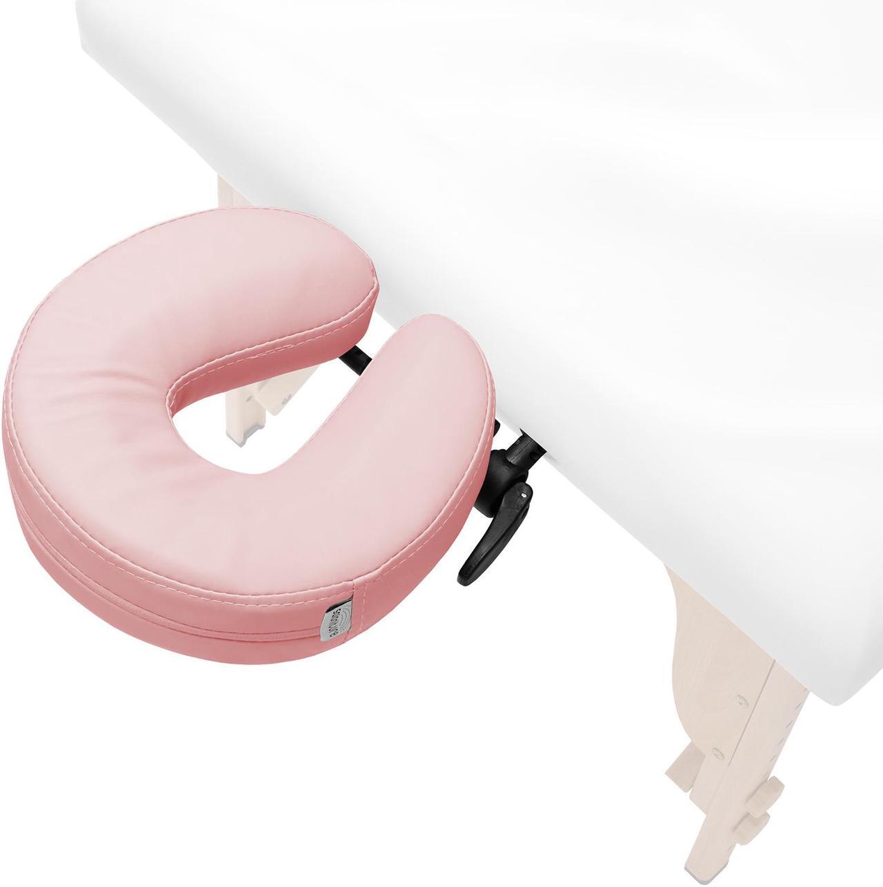 Alt view image 5 of 6 - Saloniture Adjustable Massage Table Face Cradle and Pillow 3" Foam - Pink