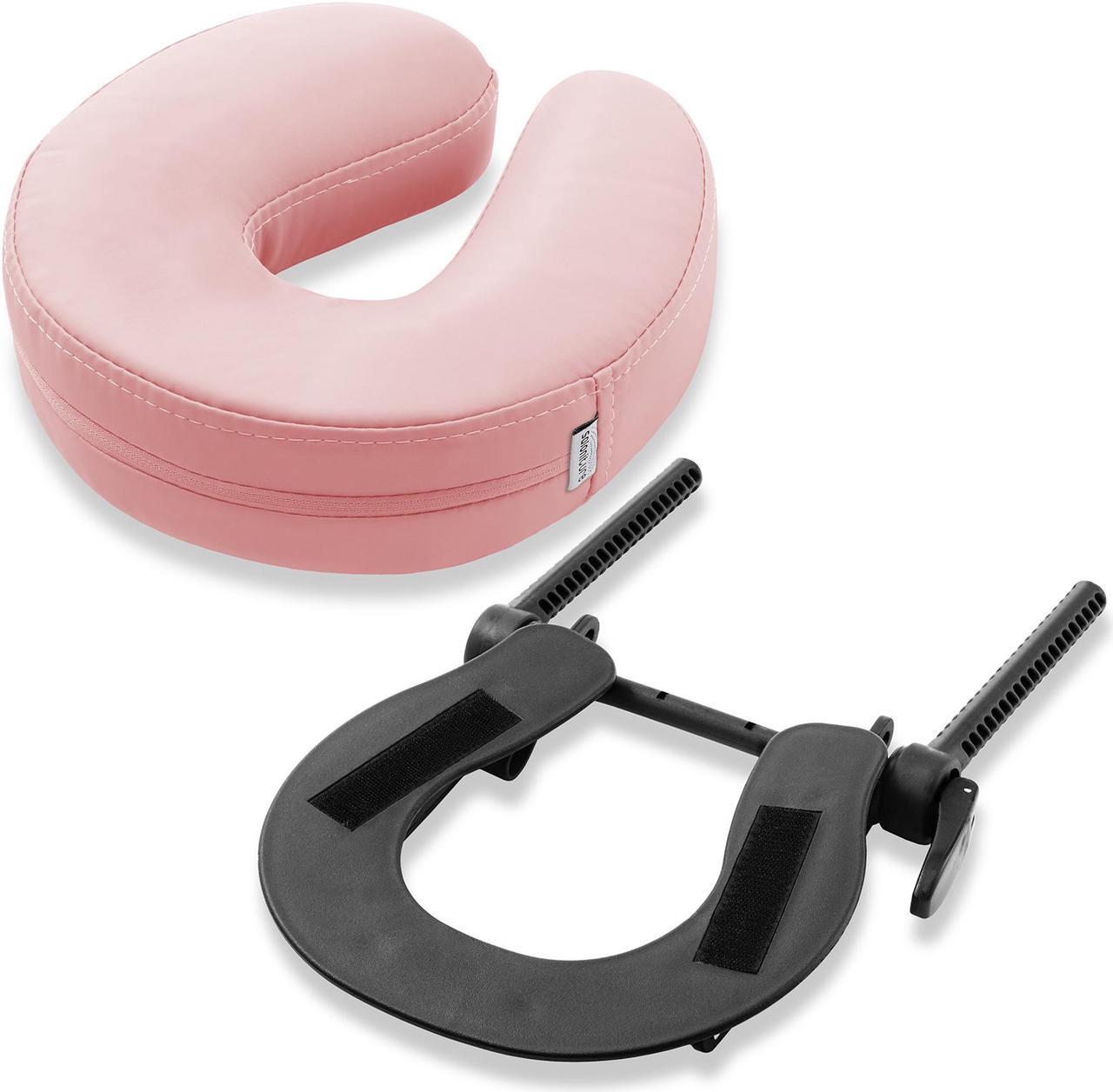 Main image of Saloniture Adjustable Massage Table Face Cradle and Pillow 3" Foam - Pink