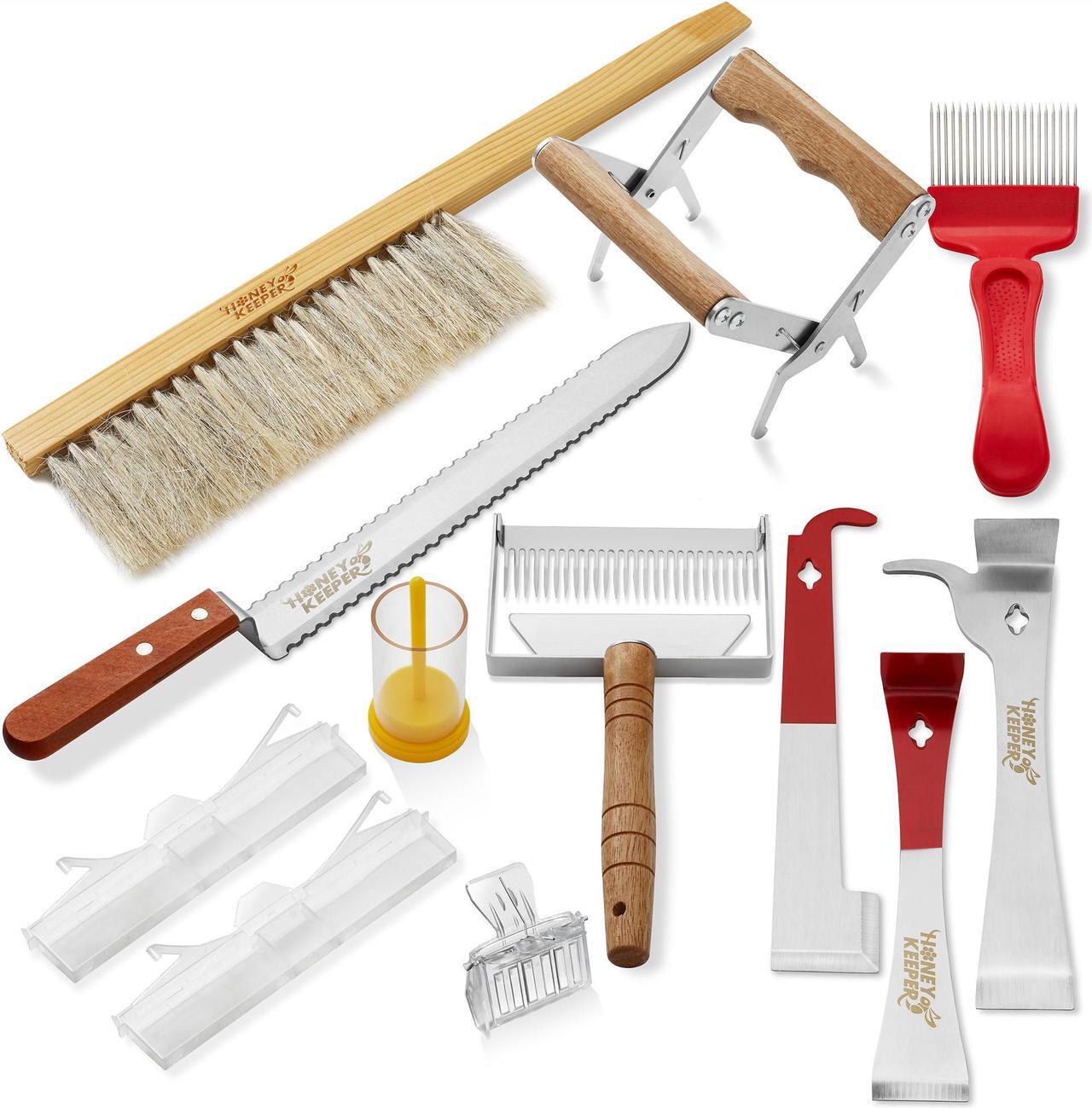 Alt view image 2 of 6 - Honey Keeper 12-Piece Beekeeping Tool Kit - Essential Starter Supplies for Beginner Beekeepers