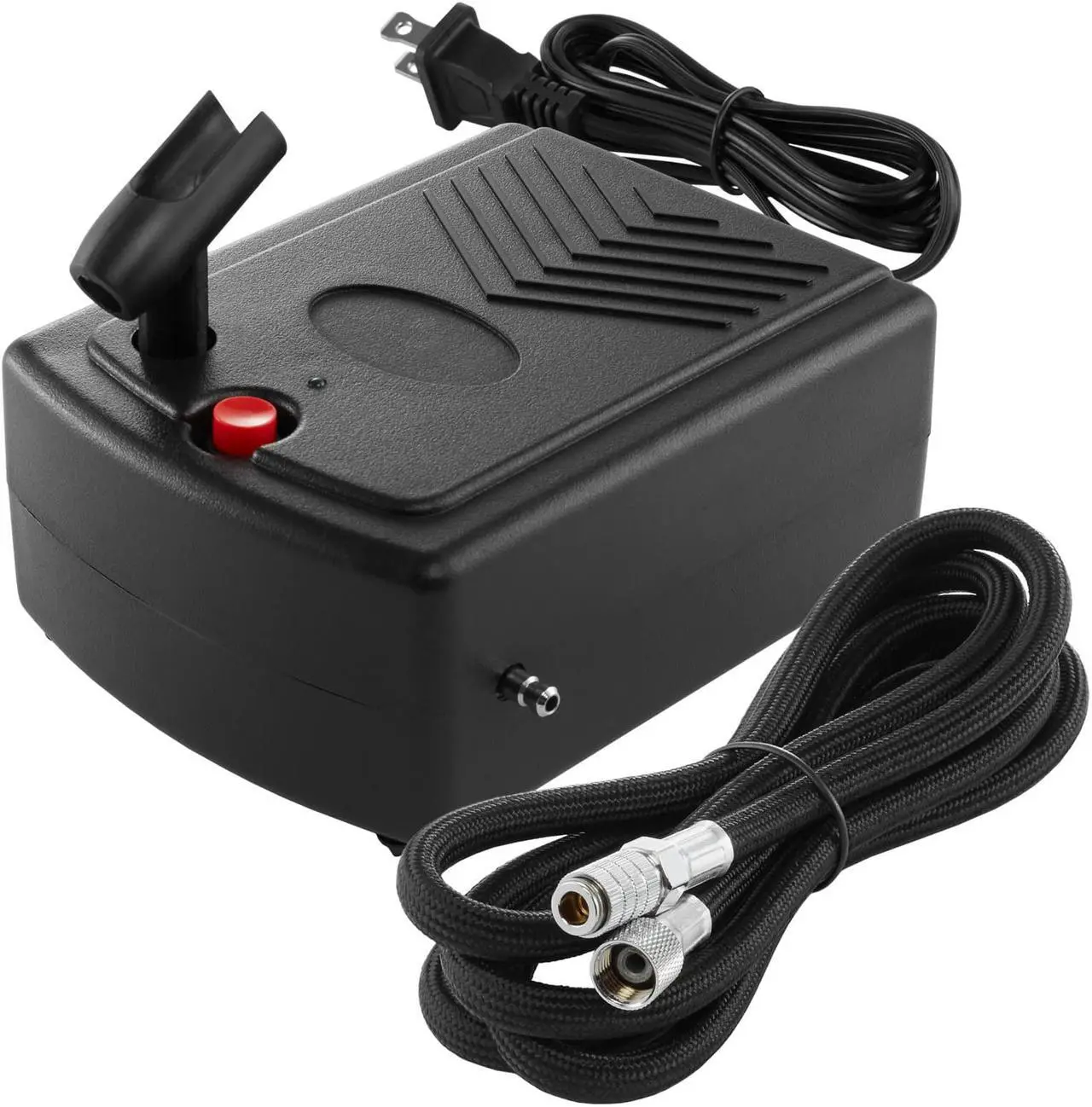 Alt view image 3 of 6 - PointZero Multi-purpose Dual-action Airbrush Set - Mini Compressor Kit