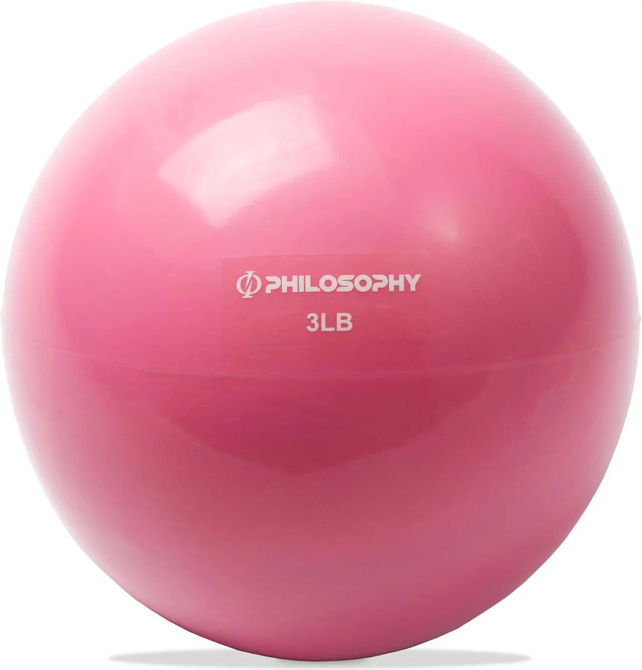 Main image of Philosophy Gym Toning Ball, 3 LB, Pink - Soft Weighted Mini Medicine Ball