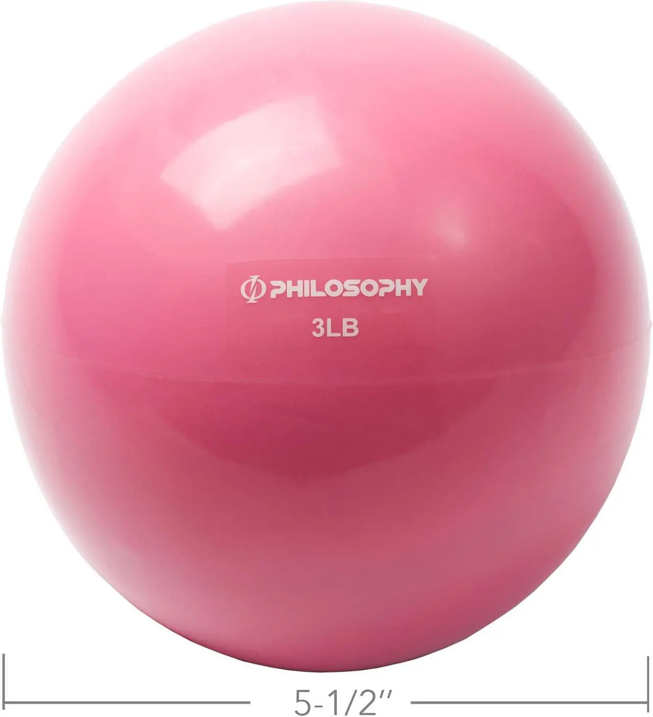 Alt view image 4 of 6 - Philosophy Gym Toning Ball, 3 LB, Pink - Soft Weighted Mini Medicine Ball