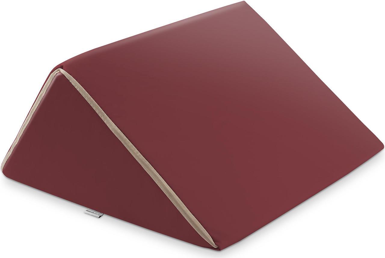 Main image of Saloniture Triangle Wedge Massage Table Bolster Pillow, Extra Large - 19 x 12 x 20 x 15.5 Inch - Burgundy