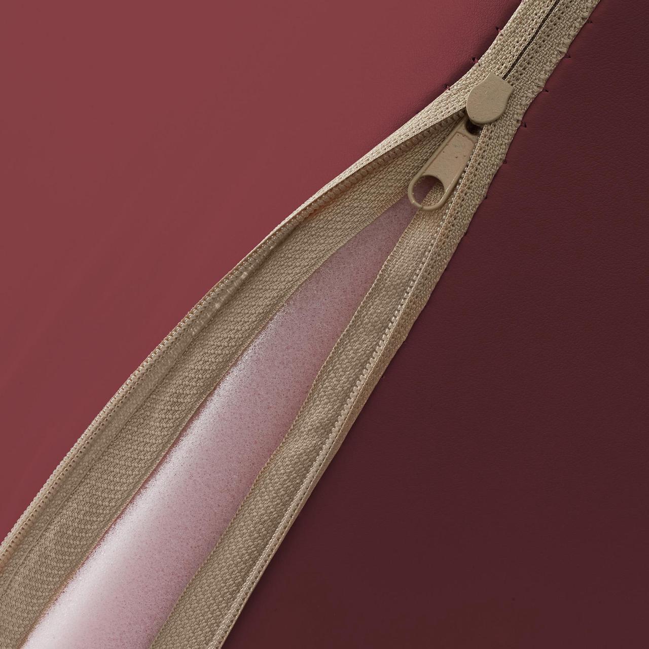 Alt view image 3 of 6 - Saloniture Triangle Wedge Massage Table Bolster Pillow, Extra Large - 19 x 12 x 20 x 15.5 Inch - Burgundy