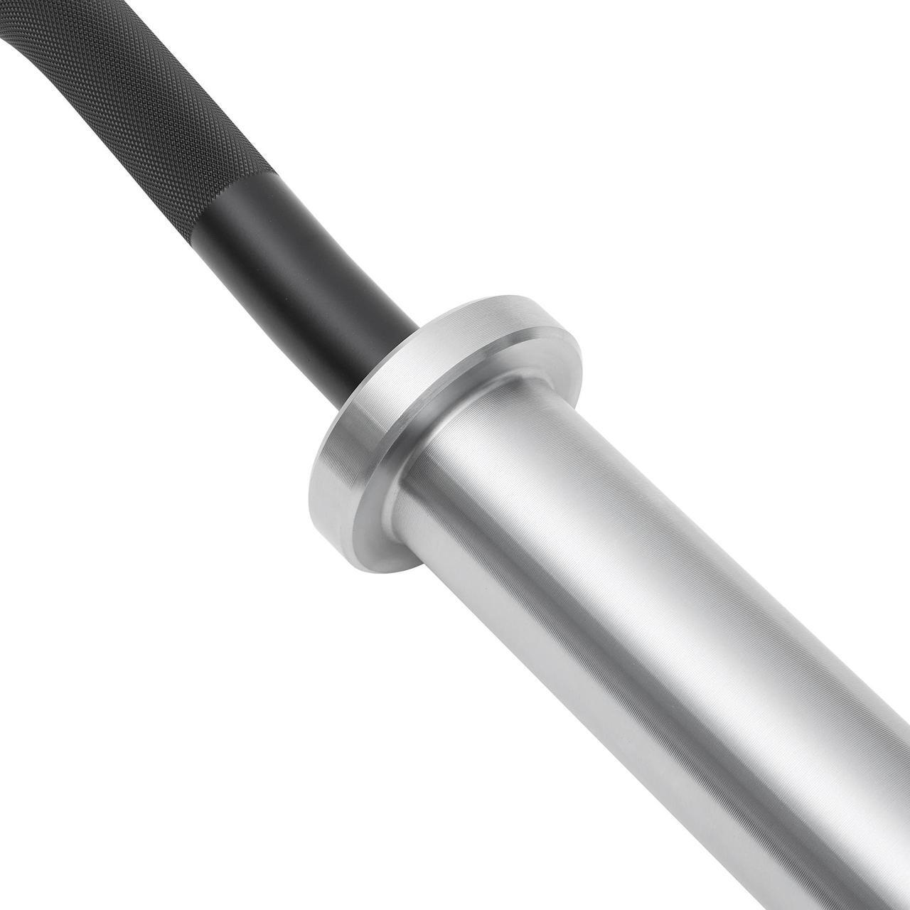 Alt view image 4 of 6 - Philosophy Gym 47" EZ Curl Olympic Barbell - 8.5KG 25mm Grip 400LB Capacity 4 Needle Bearing 2" Weightlifting Bar