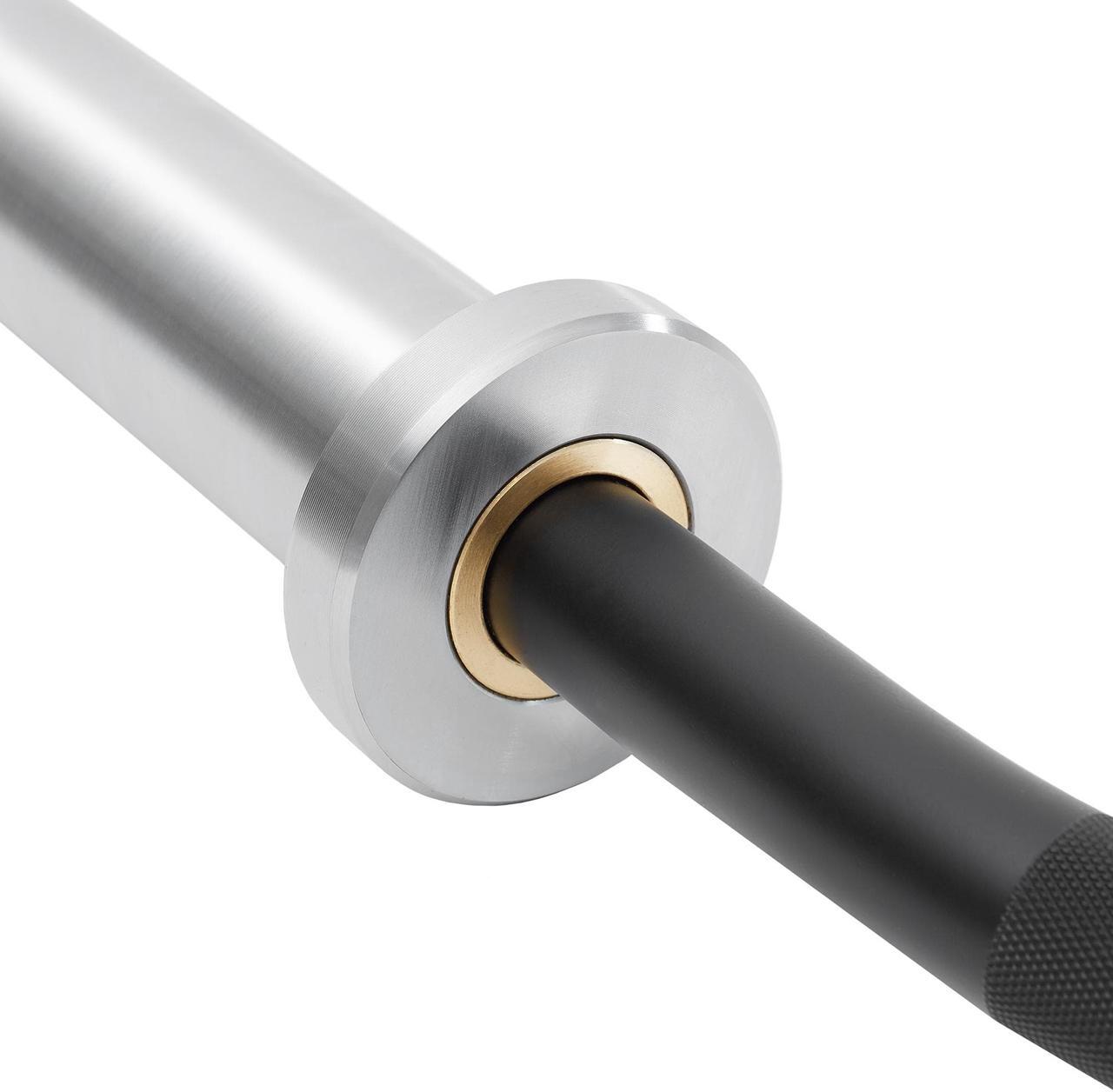 Alt view image 6 of 6 - Philosophy Gym 47" EZ Curl Olympic Barbell - 8.5KG 25mm Grip 400LB Capacity 4 Needle Bearing 2" Weightlifting Bar