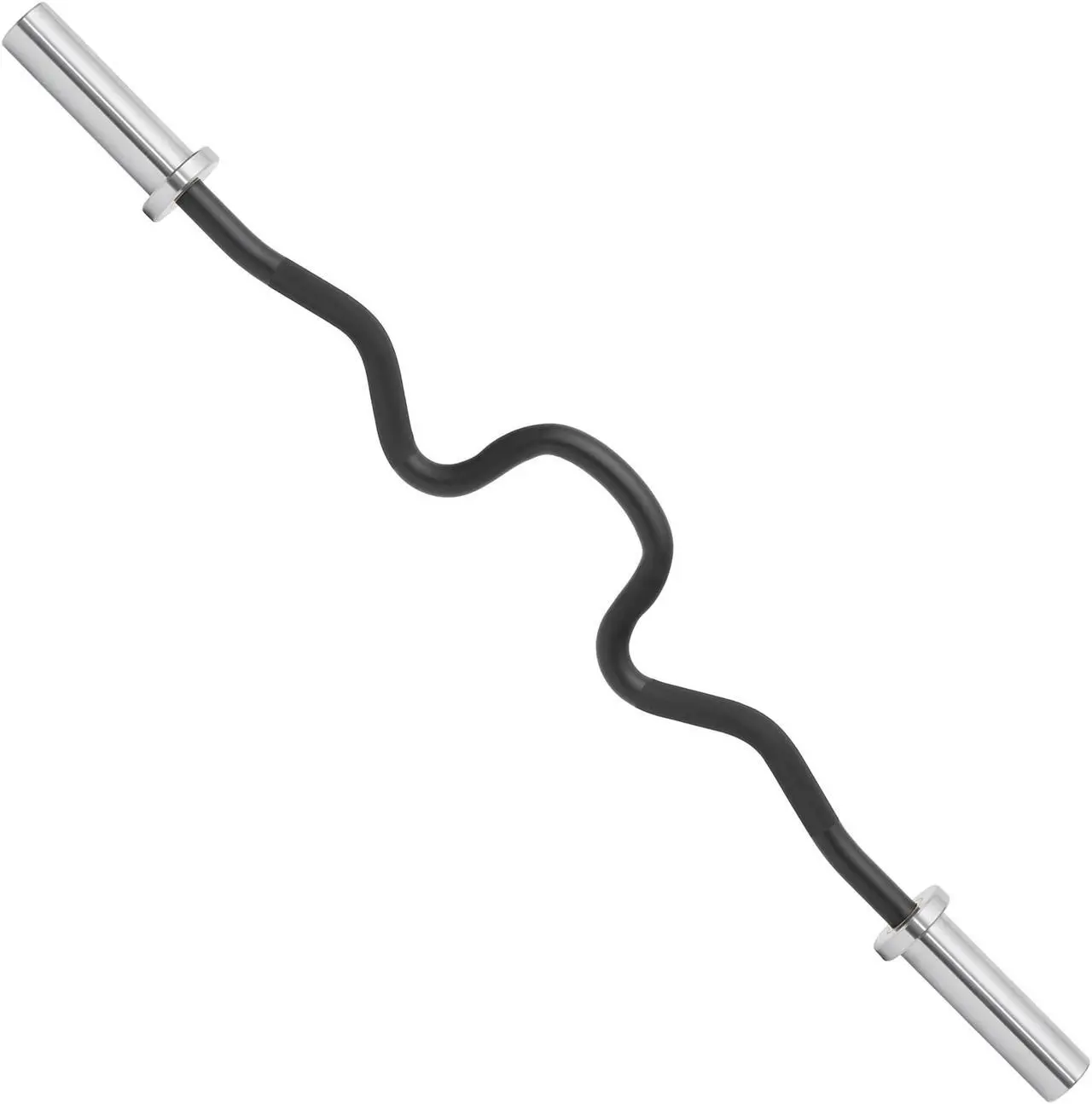 Alt view image 2 of 6 - Philosophy Gym 47" Super Curl Olympic Barbell -9.5KG 28mm Grip 400LB Capacity 4 Needle Bearing 2" Weightlifting Bar
