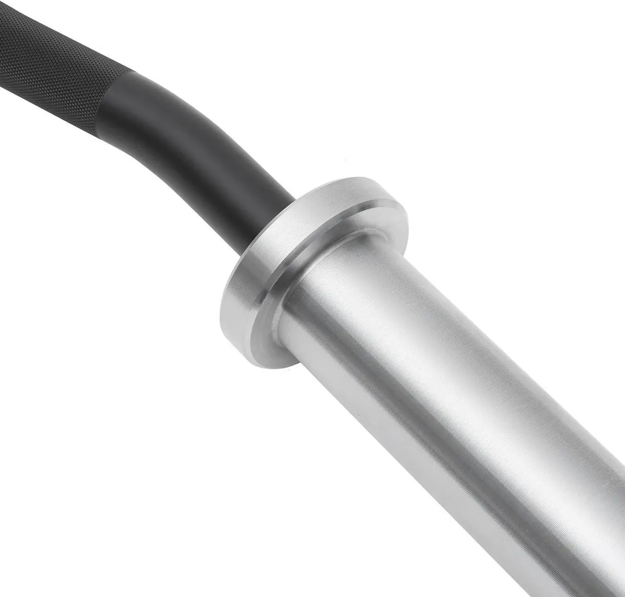 Alt view image 4 of 6 - Philosophy Gym 47" Super Curl Olympic Barbell -9.5KG 28mm Grip 400LB Capacity 4 Needle Bearing 2" Weightlifting Bar